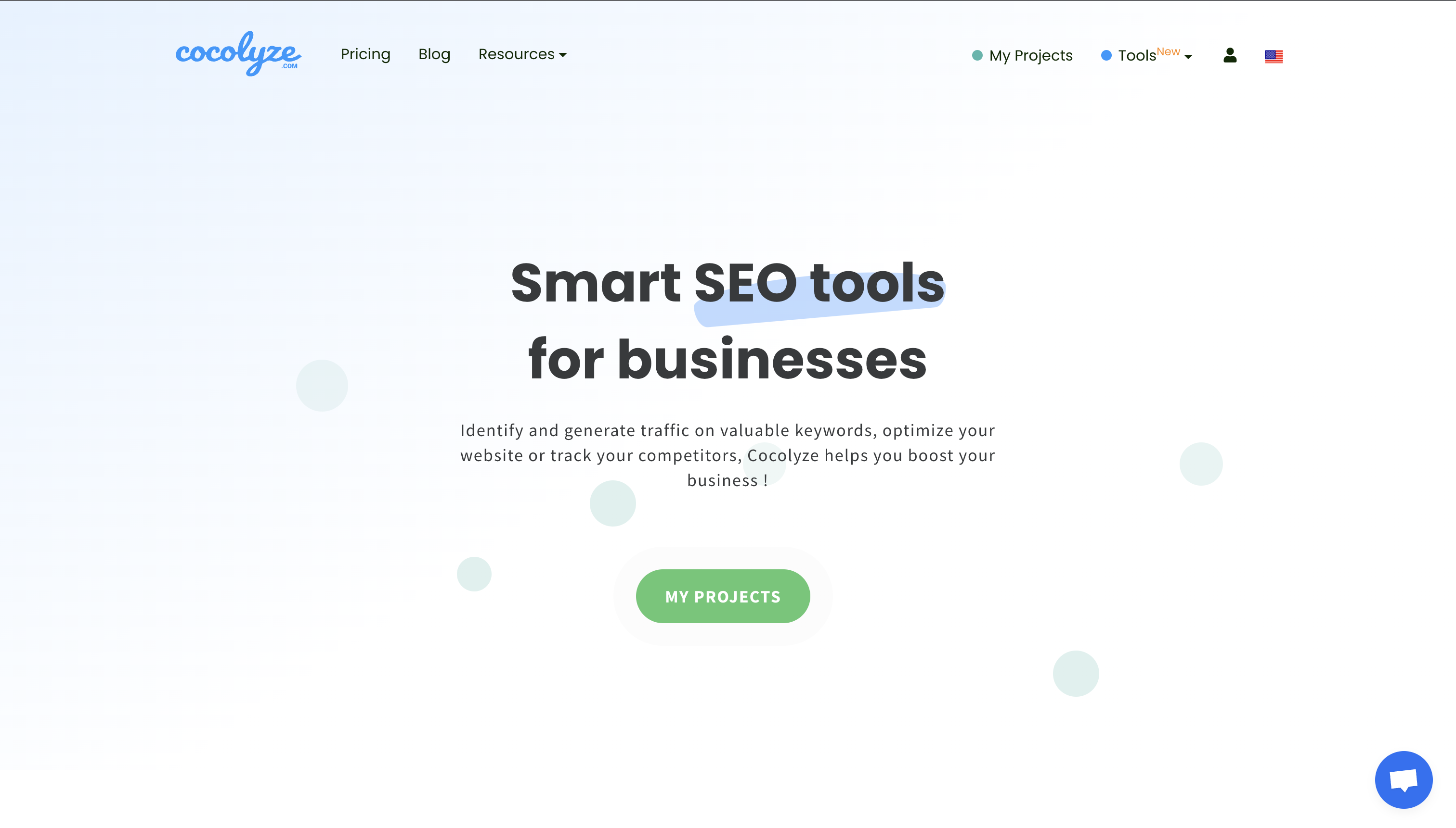 image of the main page